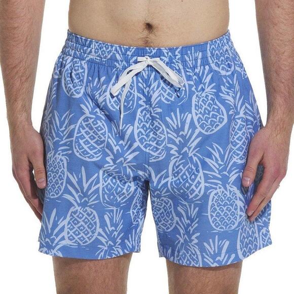 Chubbies The Thigh-Napples Blue Pineapple 5.5” Swim Trunks Size L - Picture 5 of 16